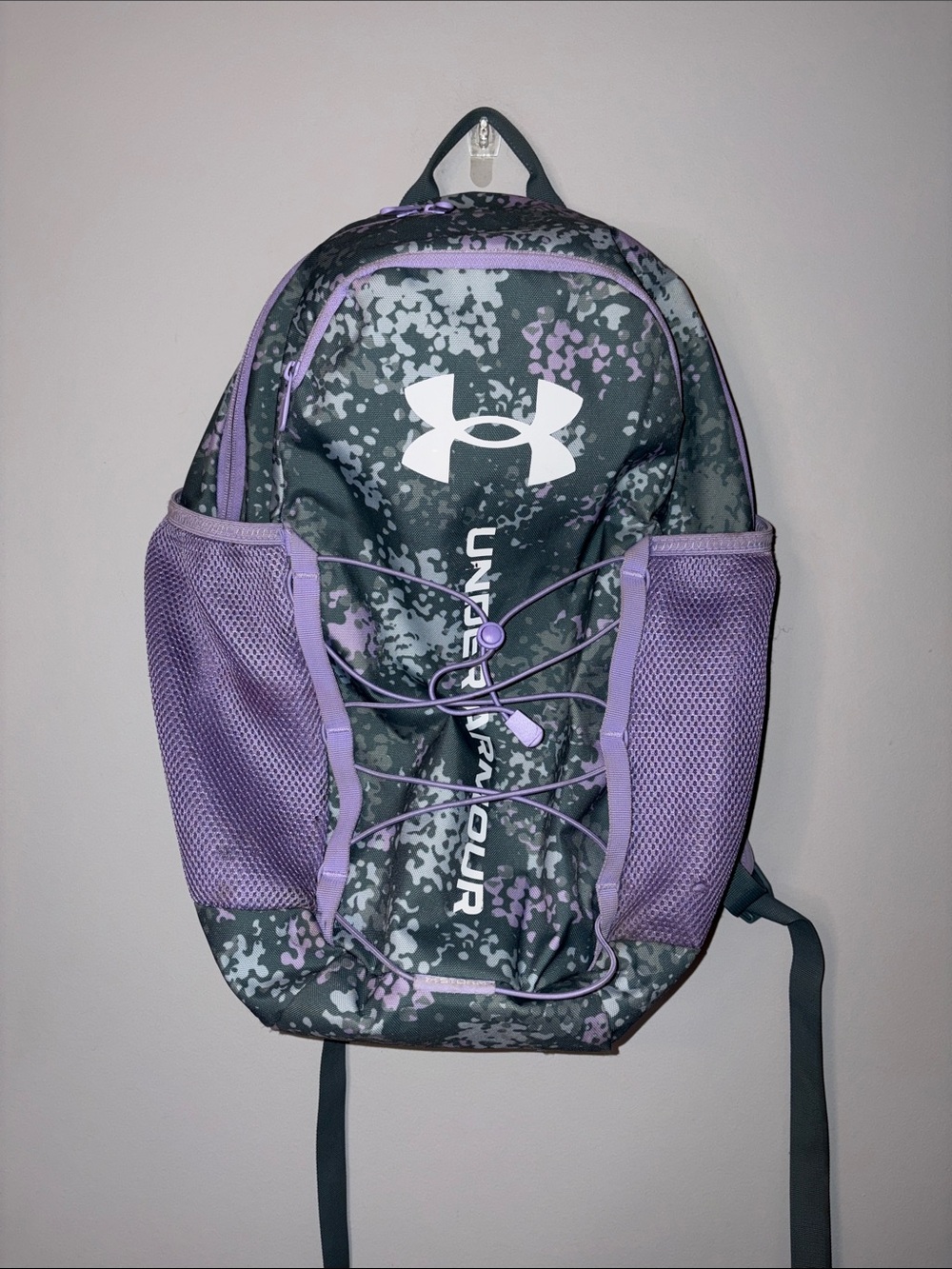 Under Armour Gray & Purple Sports Backpack